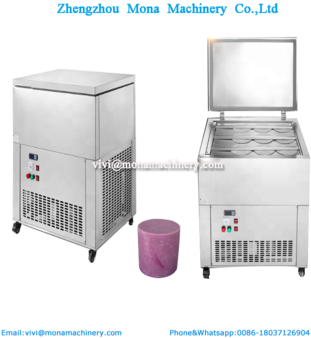 6 Barrels Moulds Ice Block Making Machine/mein Mein - Huanyu Instrument Ljm190-9 Commercial Ice-cream Brick (350x350), Png Download