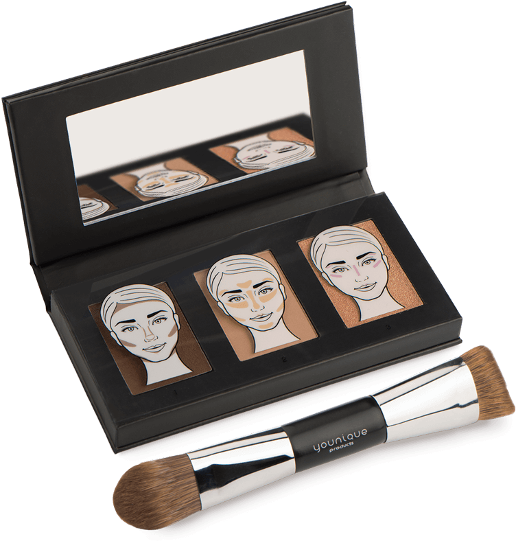 Younique Highlighter - Younique Sculpting Trio (850x831), Png Download