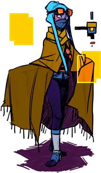 “ Updated My Librarian Design In Light Of Some Game - Hyper Light Drifter Librarian (396x594), Png Download