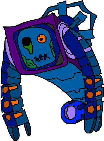 Nightmare From Metroid Fusion (406x509), Png Download