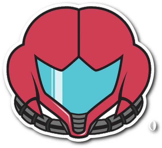 Metroid Fusion Vinyl Sticker - Metroid Fusion (600x600), Png Download