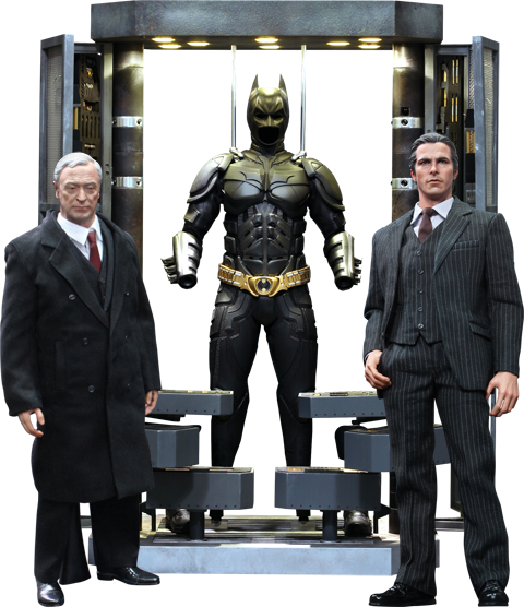 Dc Comics Sixth Scale Figure Batman Armory With Bruce - Batman The Dark Knight Movie Masterpiece Batman Armory (480x556), Png Download