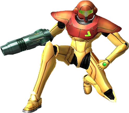 Made It Harder To Imagine A Woman In It In The End - Samus Power Suit (501x441), Png Download