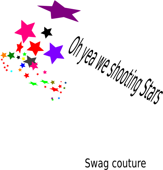 Shooting Stars Clip Art - Clip Art (558x599), Png Download