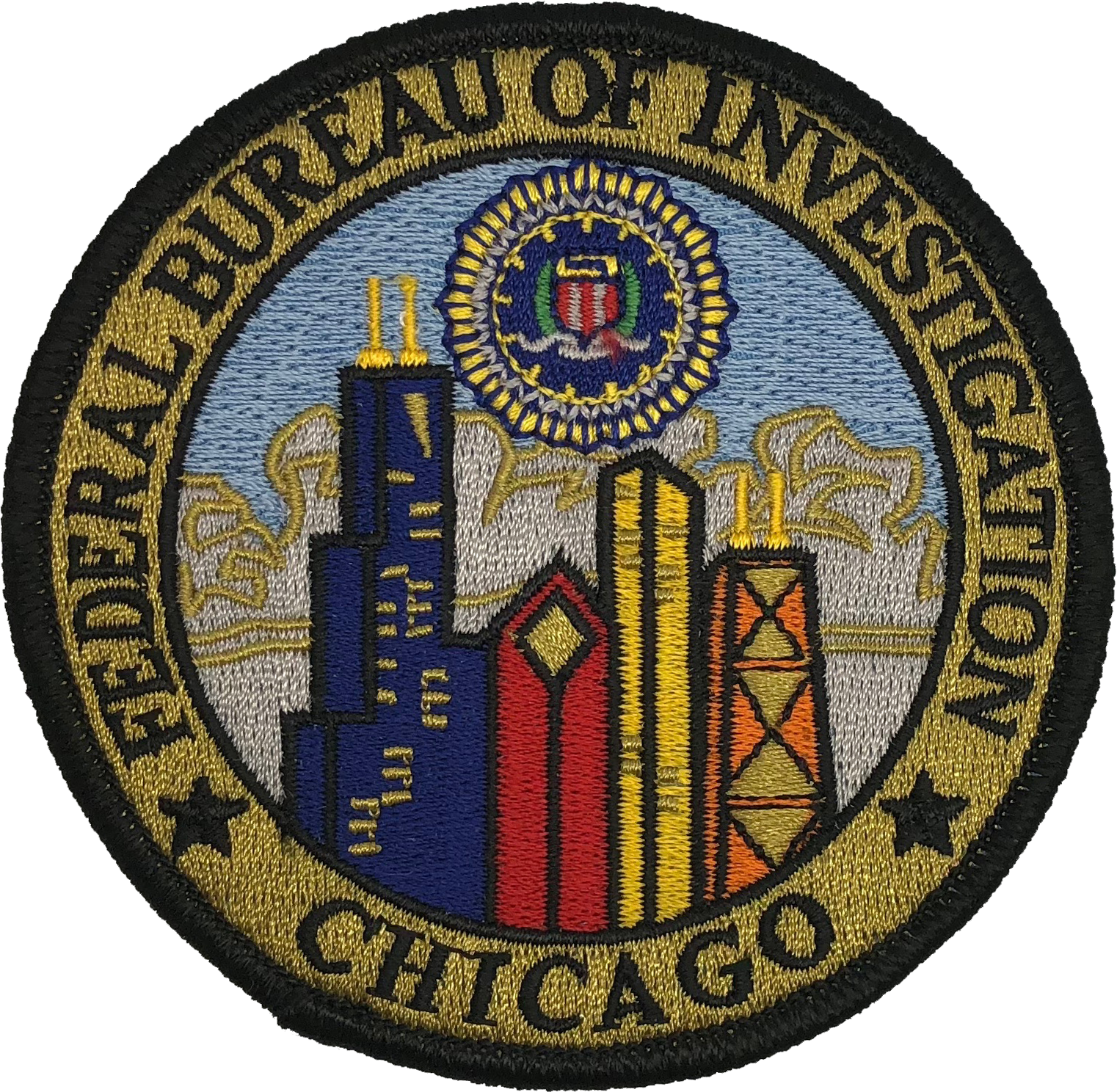 Federal Bureau Of Investigation Chicago Seal Patch - Police (1522x1488), Png Download