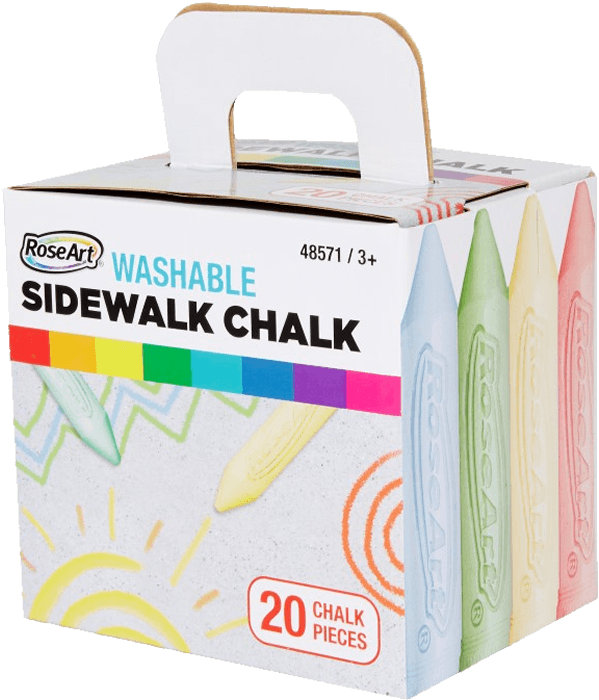 Washable Sidewalk Chalk - Roseart Chalk (800x800), Png Download