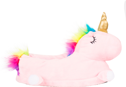 Pantufla Unicornio Pantufla Unicornio - Pantuflas De Unicornio Shasa (409x572), Png Download