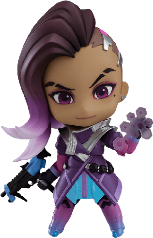 Nendoroid Sombra Nendoroid Sombra Nendoroid Sombra - Overwatch Nendoroid Sombra (525x525), Png Download