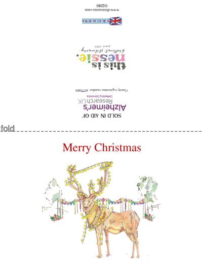 Christmas Stag - Christmas Day (400x567), Png Download