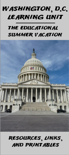 The Educational Summer Vacation - U.s. Capitol (268x600), Png Download