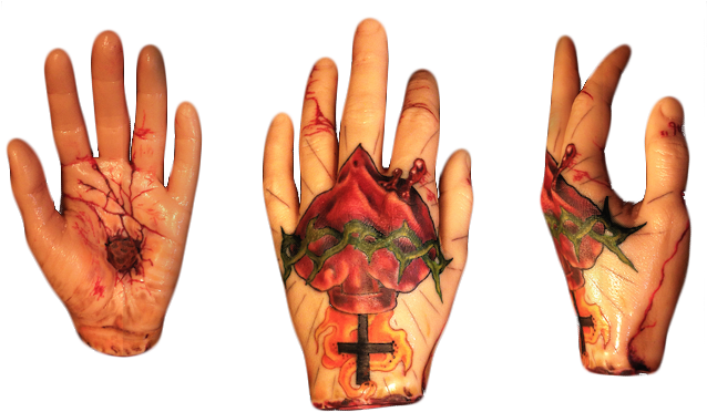 Synthetic Tattooable Skin, Shaped Like Realistic Limbs - Tattoo Practice Hand (700x400), Png Download