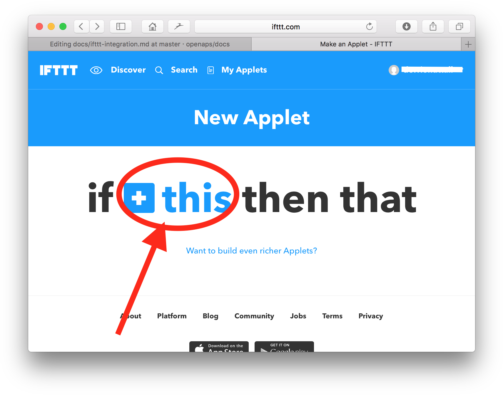 In The Next Screen, Type "button" In The Search Field - Ifttt (1744x1370), Png Download