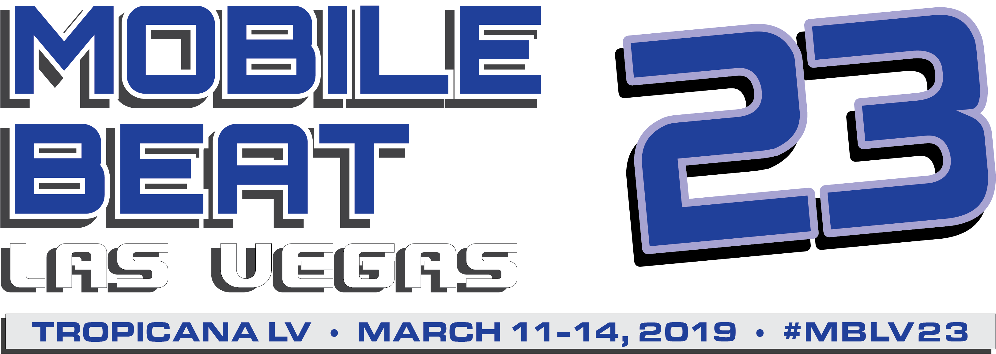 And It All Happens In Las Vegas - Cobalt Blue (3755x1284), Png Download