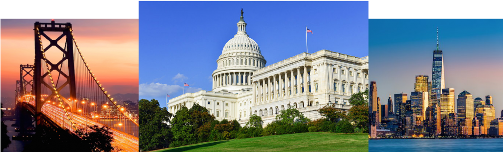 The Best Cities In The United States Where You Can - U.s. Capitol (1024x355), Png Download