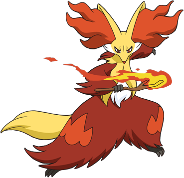 The Gallery For > Shiny Delphox - Delphox Png (369x357), Png Download