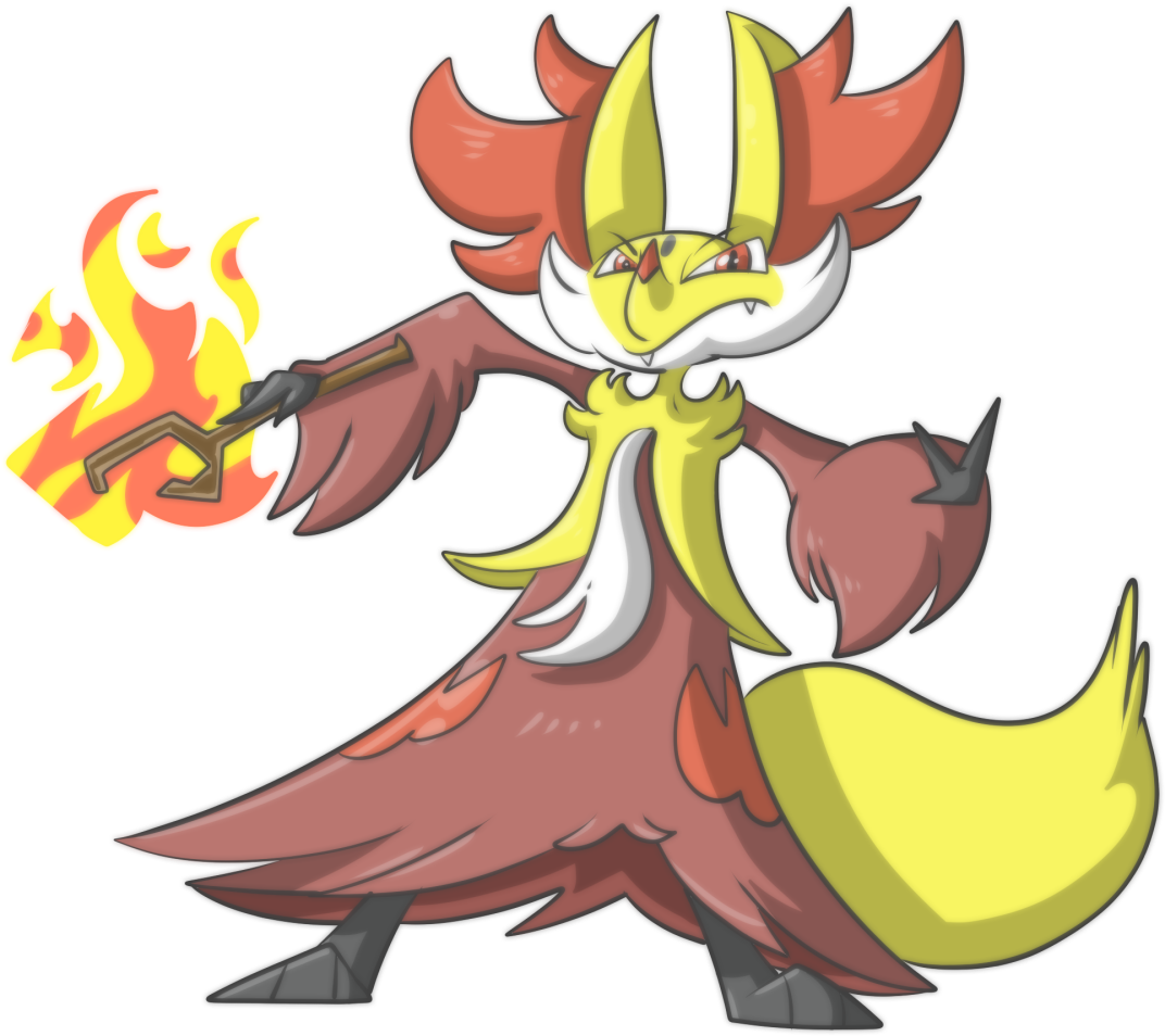 Delphox (1132x1000), Png Download
