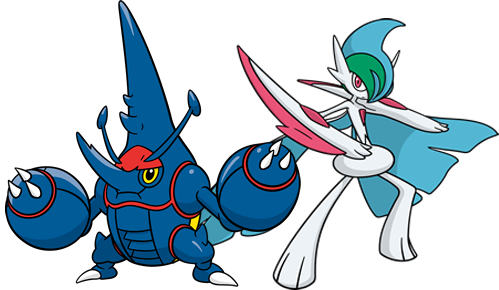 Gallade And Mega Heracross Stays Bl - Mega Heracross (499x290), Png Download