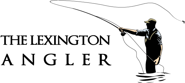 Fly South Logo The Lexington Angler Logo - Fly Fishing Rod Logo (597x266), Png Download