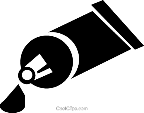 Tube Of Paint Royalty Free Vector Clip Art Illustration - Tubo Tinta Png (480x376), Png Download