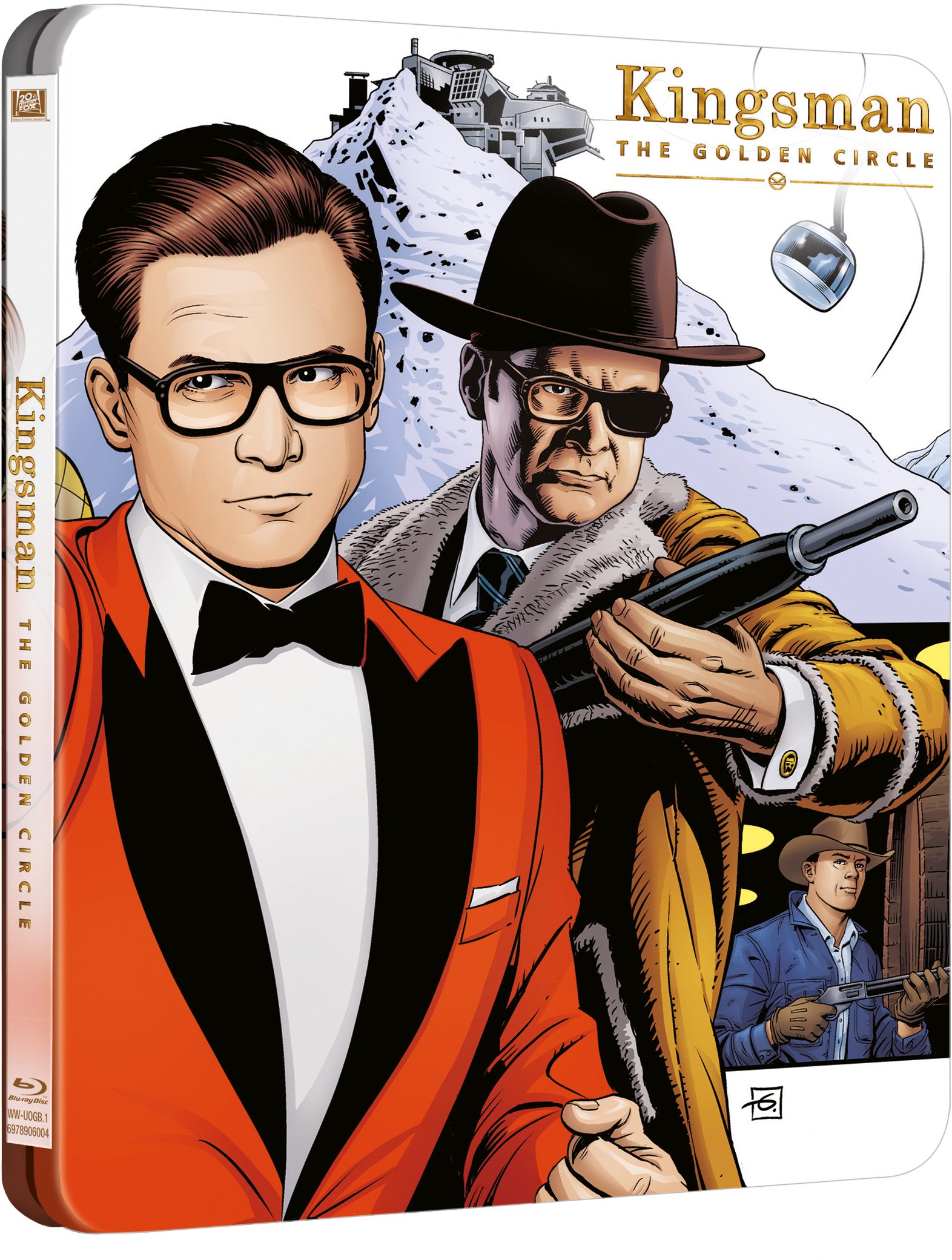 The Golden Circle 4k Ultra Hd Steelbook - Kingsman The Golden Circle Steelbook (1974x2317), Png Download