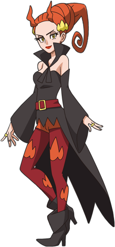 Pokemon Marilyn Flame (237x510), Png Download