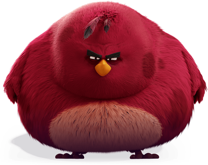 Terence - Big Red Bird From Angry Birds (726x577), Png Download