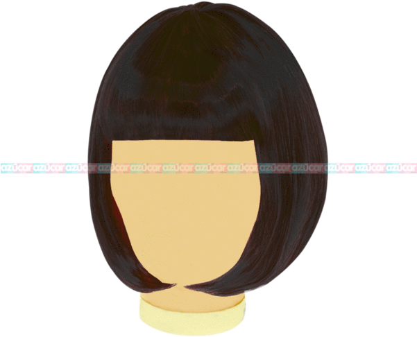 Granmark Peluca Bob Negro 3/1 - Makeup Mirror (600x600), Png Download