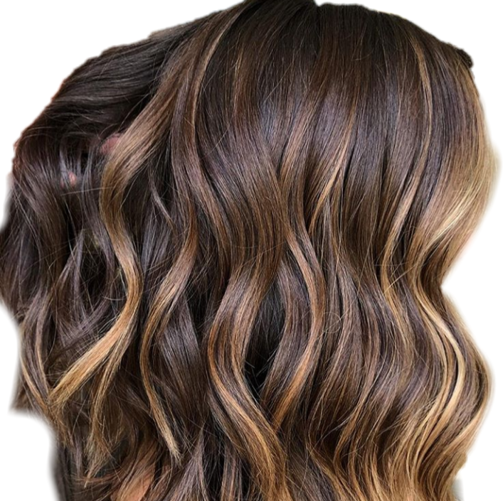 Hair Cabello Mecha Peluca Pelo Cafe - Mechas Con Pelo Cafe (707x705), Png Download