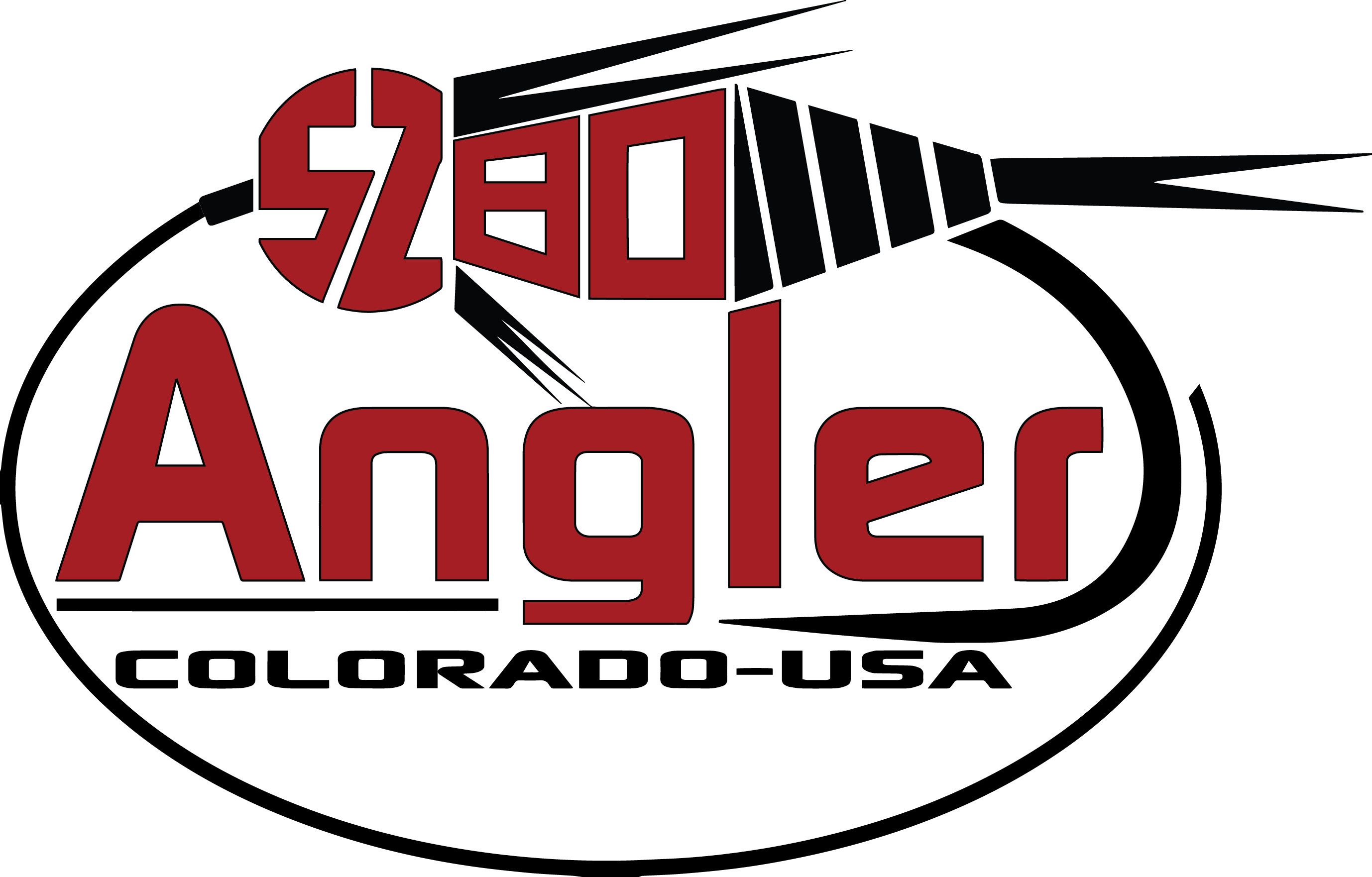 5280 Black And Red Png - 5280 Angler (2756x1762), Png Download