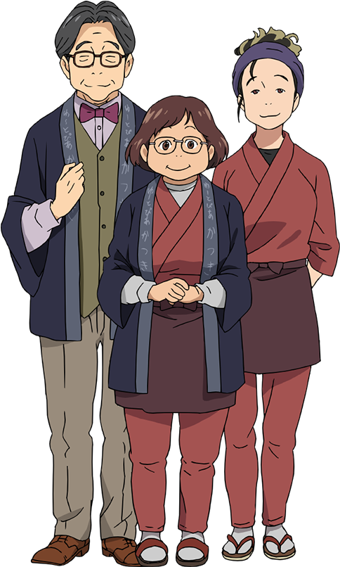 Katsuki Family - Yuri On Ice Hotel (490x850), Png Download