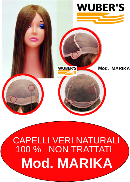 Marika Peluca Cabello Pelo Natural 100% Totalmente - Wig (426x600), Png Download