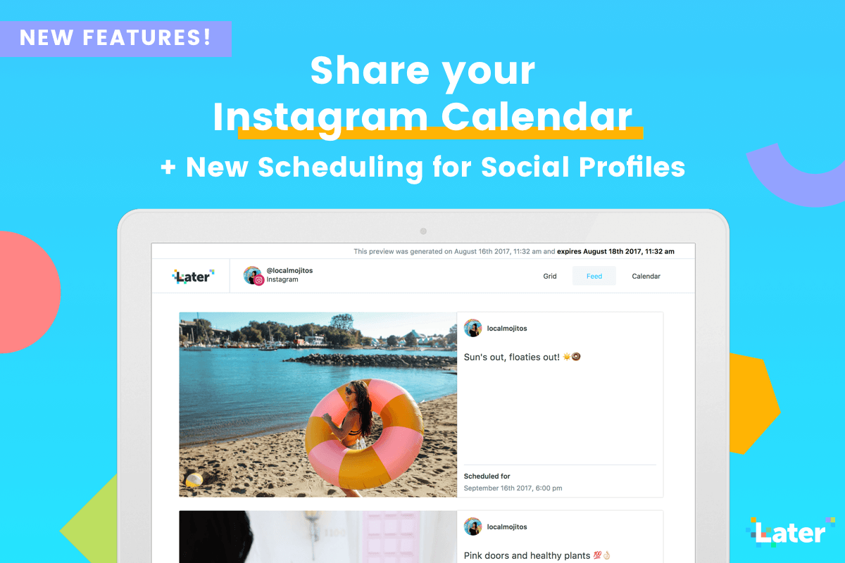 Share Your Instagram Calendar And Say Goodbye To Spreadsheets - Email (1200x800), Png Download