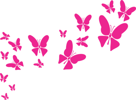 Http - //tearetramas - Com - Br/wp-content/uploads/ - Borboletas Desenho Rosa Png (448x330), Png Download