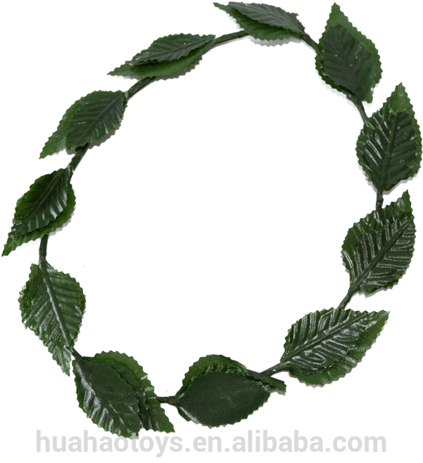 Carnival Party Accessory Gold And Green Leaf Roman - Coroa De Folhas Grega (800x800), Png Download