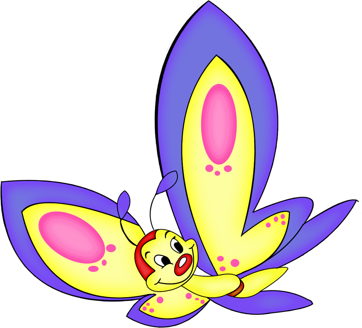 Borboletas Png Queroimagem - Borboleta Desenho Colorido (1173x1063), Png Download