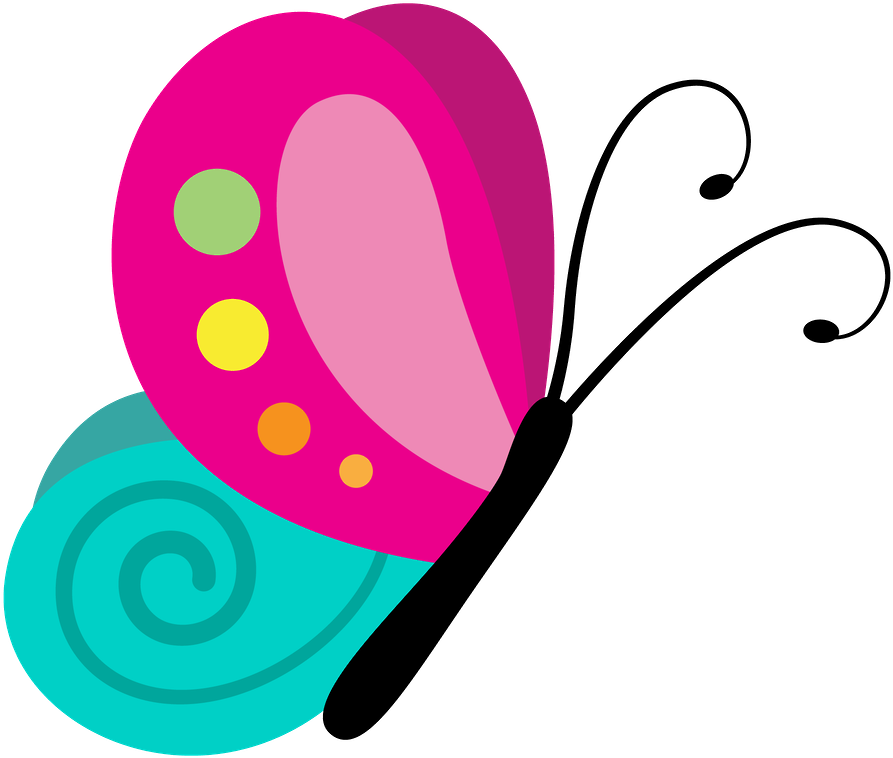 Borboletas & Joaninhas E Etc - Desenho Borboleta Jardim Png (900x763), Png Download