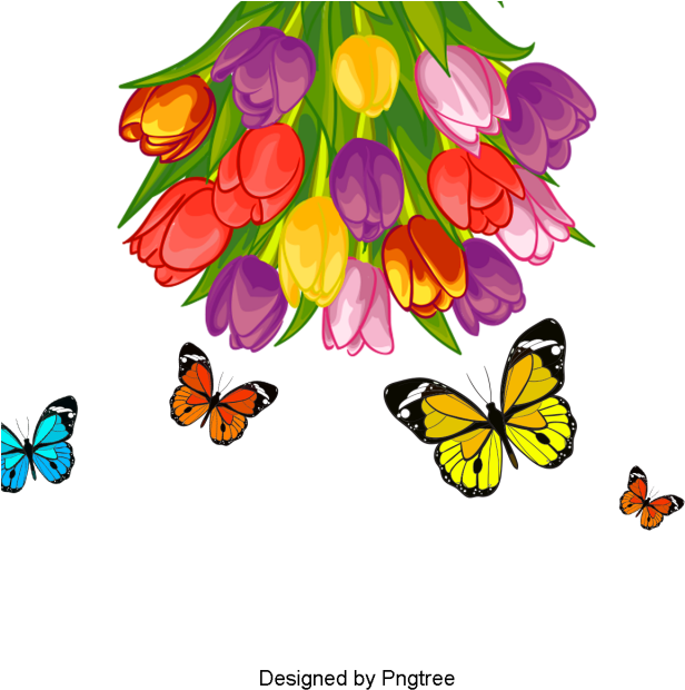 Desenho Pintado À Mão Borboleta Padrão De Design - Butterfly (640x640), Png Download