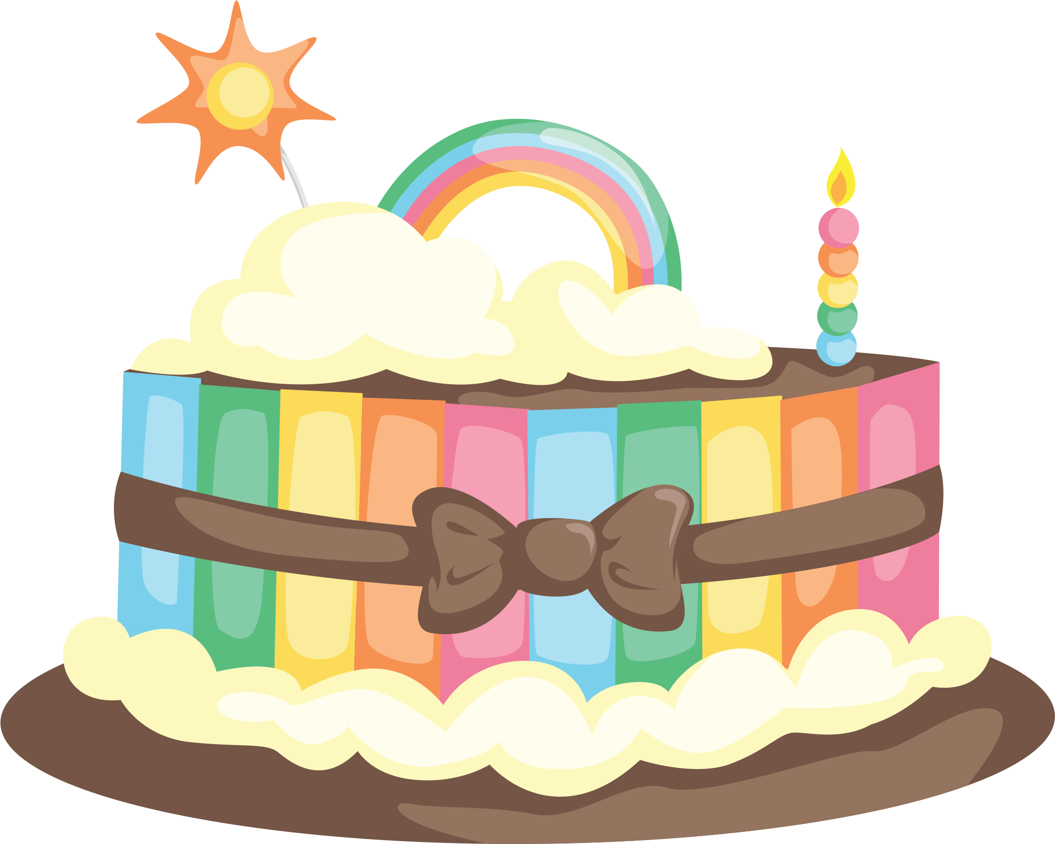Bolo 06 By Convitex - Ice Cream Cake Clip Art (2168x1733), Png Download