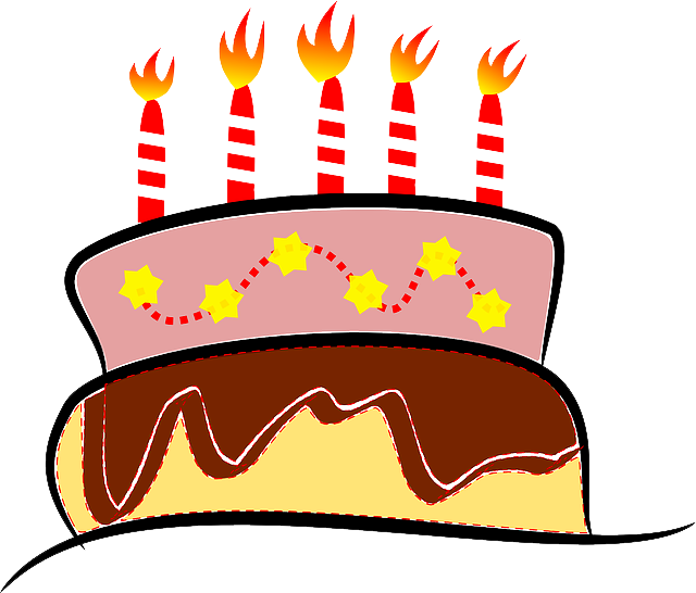 Bolo De Aniversário Em Png Vetorizado - Happy Birthday Gift Certificate Printable (640x546), Png Download