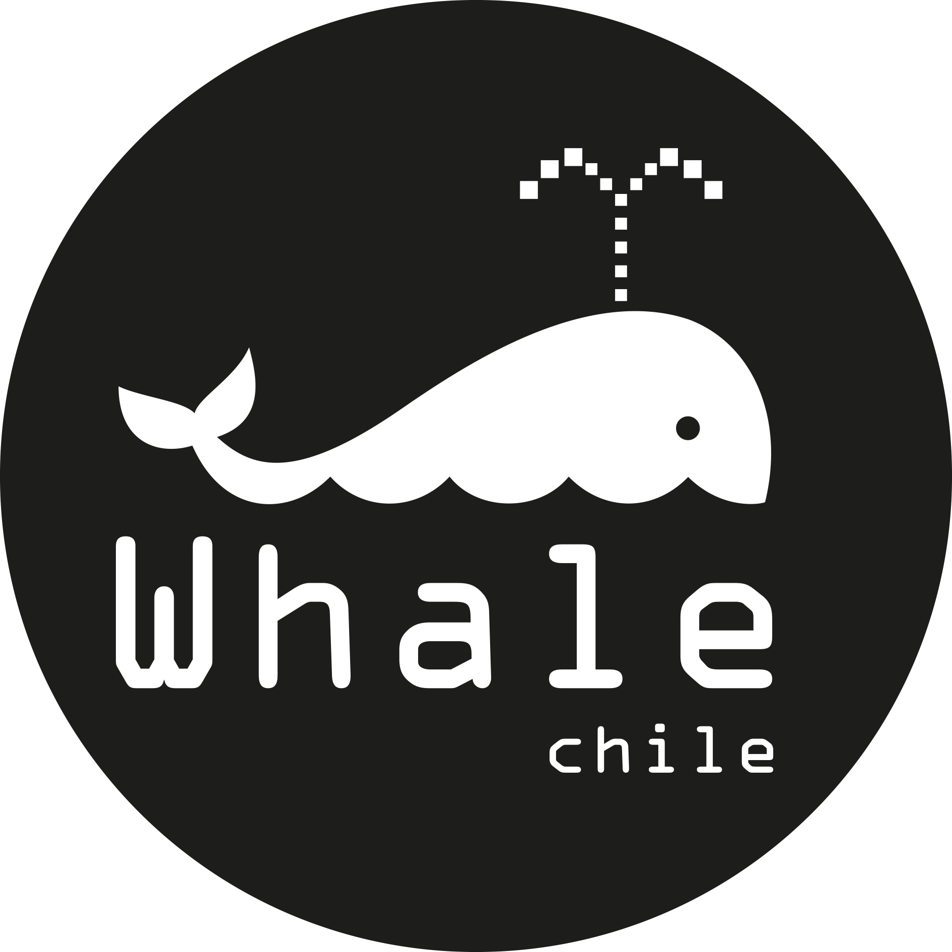 Logo Whale 2018 Circulo Negro - Magictail Bucktails (1890x1890), Png Download