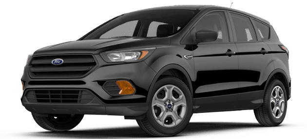 2018 Ford Escape S - Black Ford Escape 2018 (630x287), Png Download