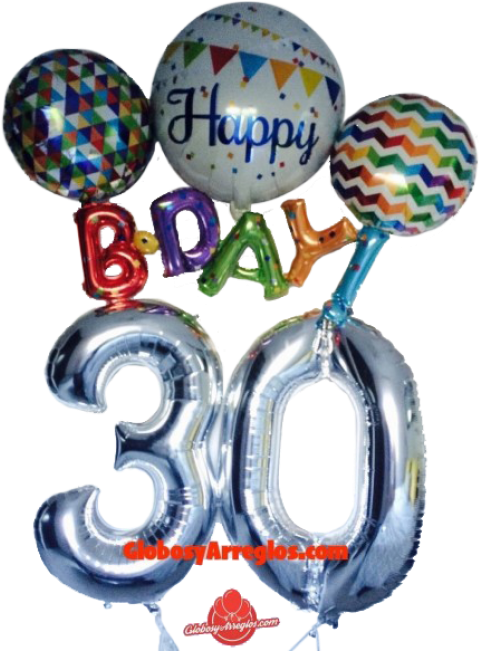 Arreglo Globos Aniversario Arreglo Globos N Meros Cumplea - Arreglos Con Globos Numero (960x650), Png Download