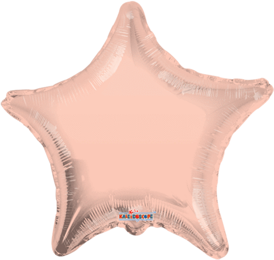 Globo Metálico Estrella Mediana Oro Rosa - Silver Star Balloon - Party Bits 2 Go (540x540), Png Download