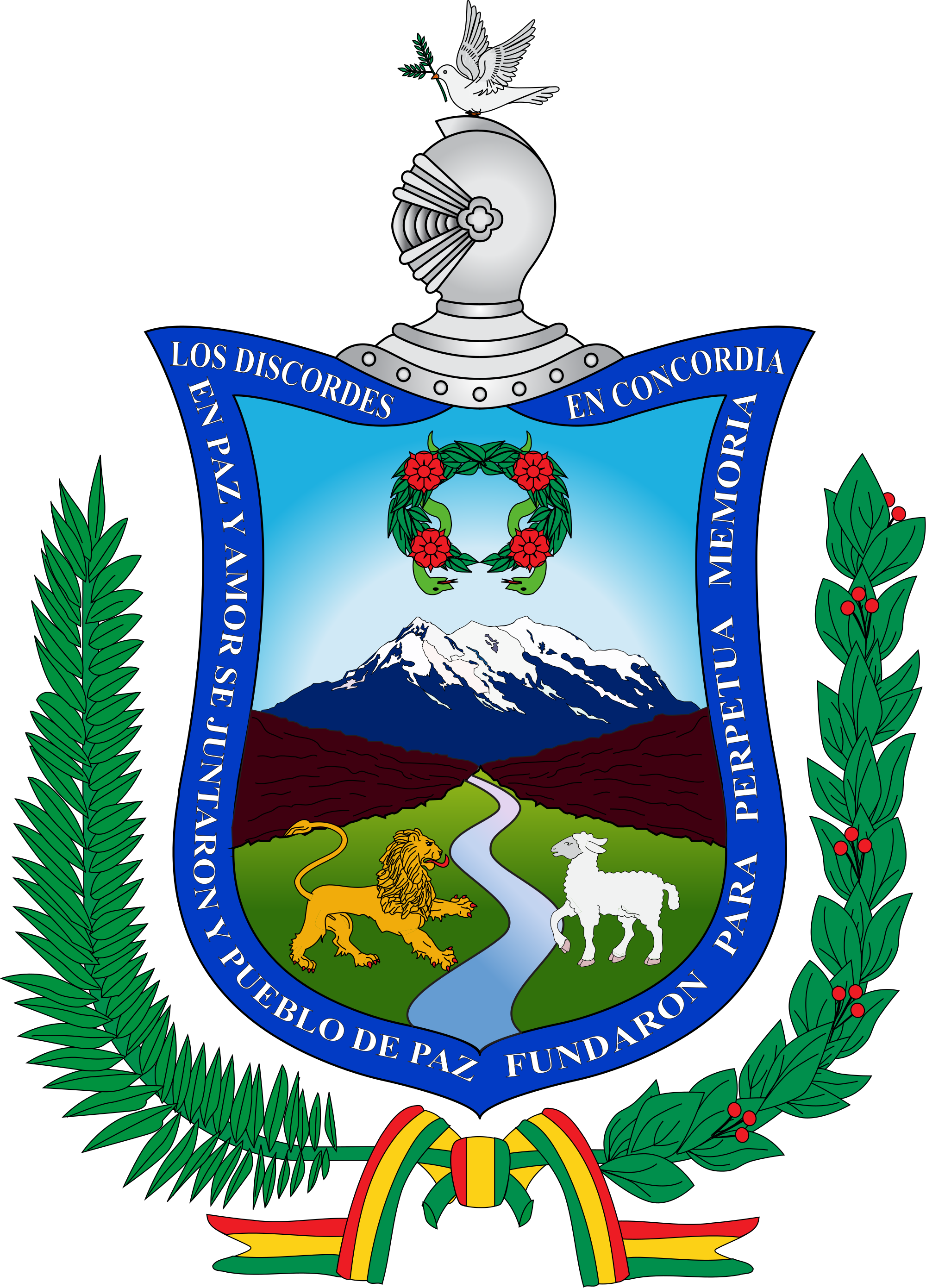 Open - Escudo Del Departamento De La Paz (2000x2782), Png Download
