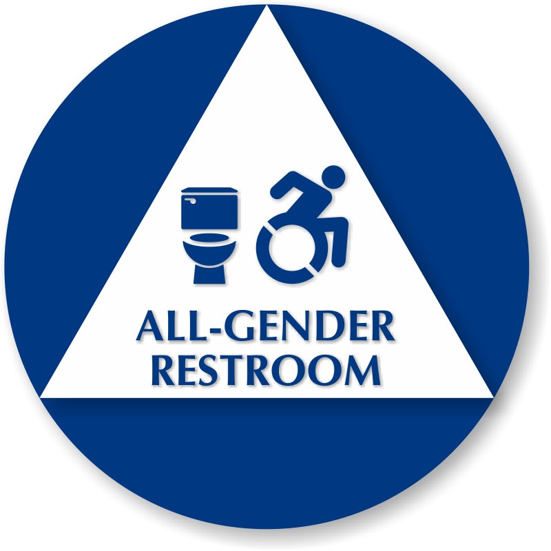 All-gender Restroom Sign, Toilet, Updated Isa Symbol - Toilet (800x800), Png Download