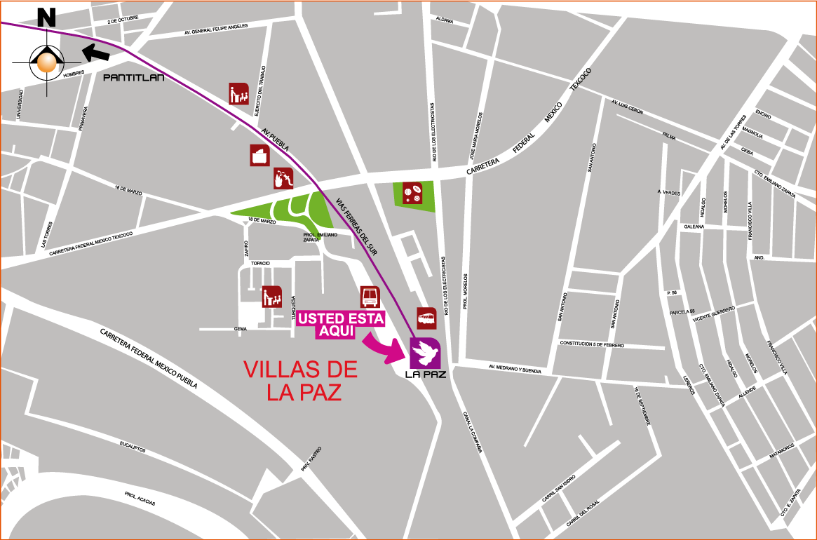 Las Salidas De La Estación Son - Map (1165x770), Png Download