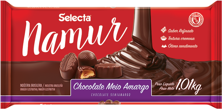 Chocolate Meio Amargo - Chocolate (800x385), Png Download