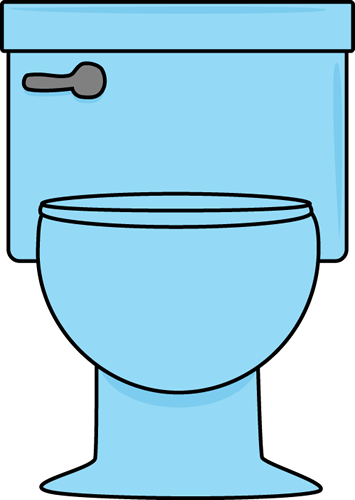 Modern Perfect Bathroom Clipart Nice School Bathrooms - Blue Toilet Clipart (355x500), Png Download