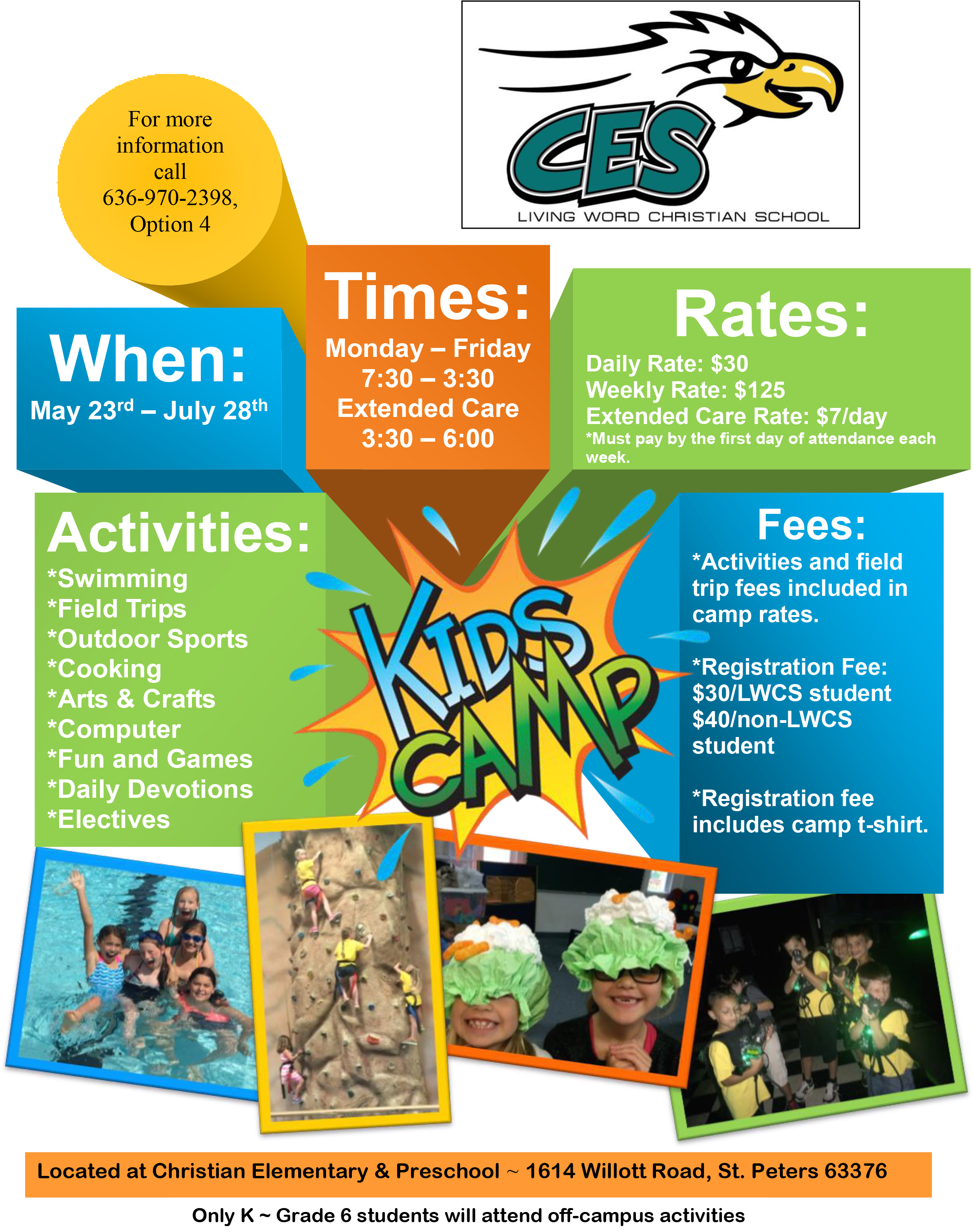 Summer Camp At Living Word Christian School Puts Fun - Summer Camp Activities In School (2486x3158), Png Download