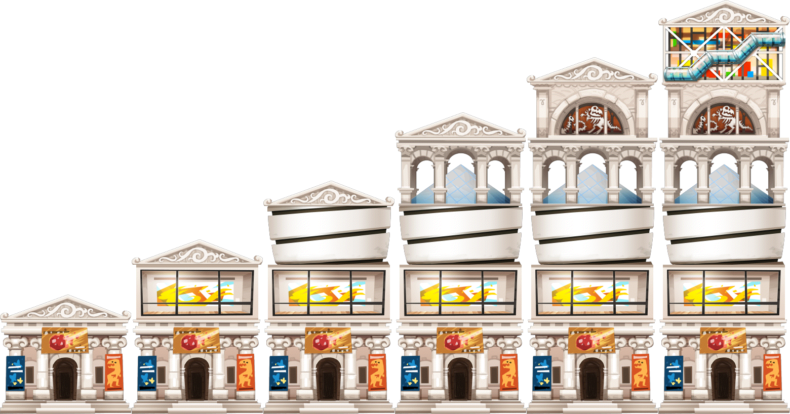 Special Museum Level 1to6 - Happy Street Museum (1560x818), Png Download